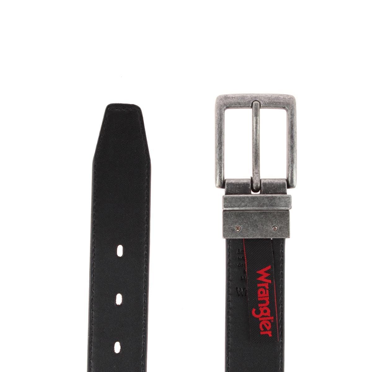 Wrangler Boy's Reversible Crazy Horse Leather Belt - Cognac/Black