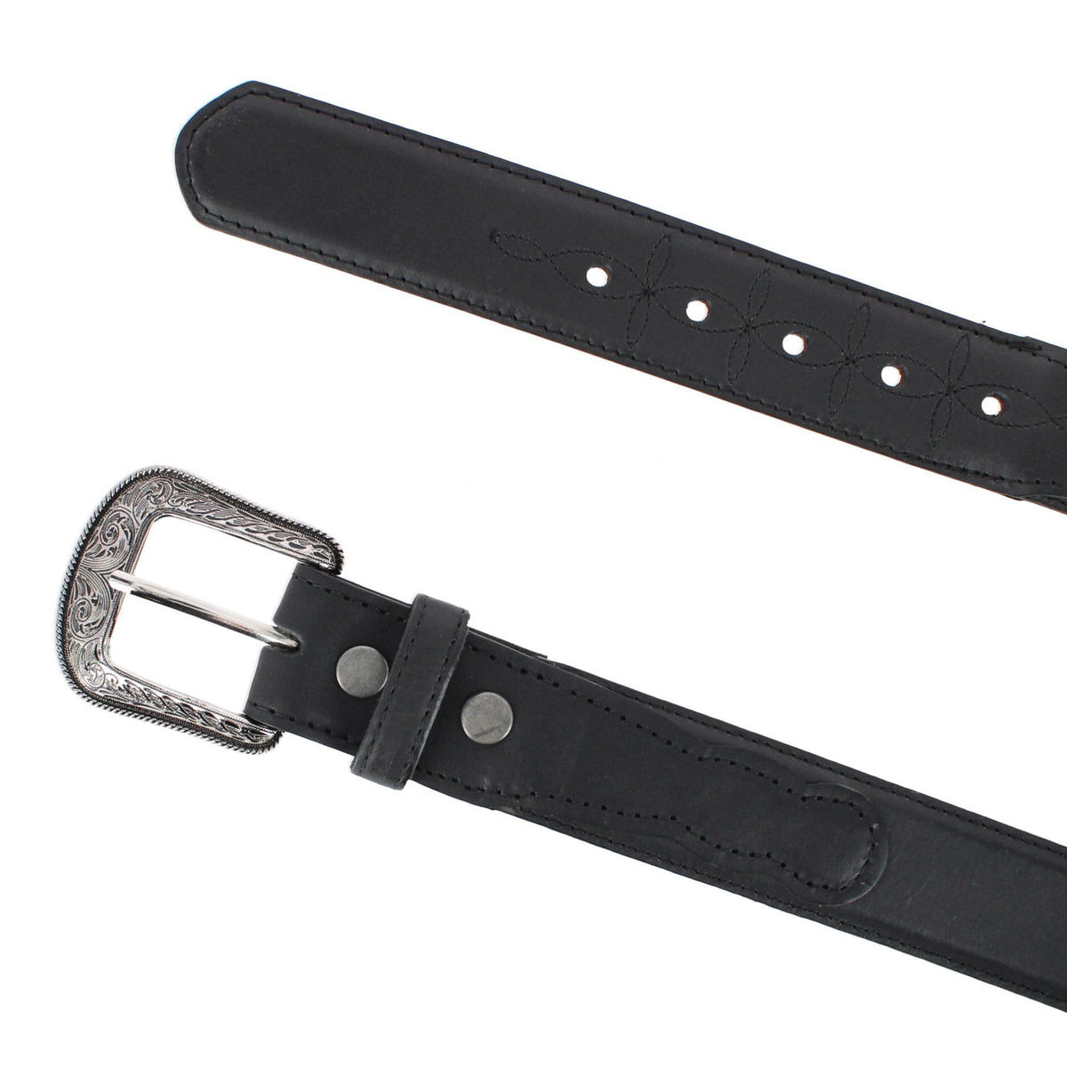 Wrangler Men's 38mm Crazyhorse Western Casual Belt - Black