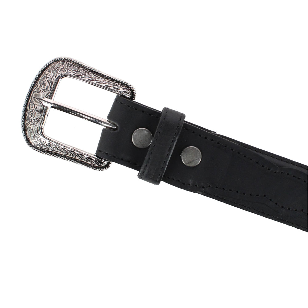 Wrangler Men's 38mm Crazyhorse Western Casual Belt - Black