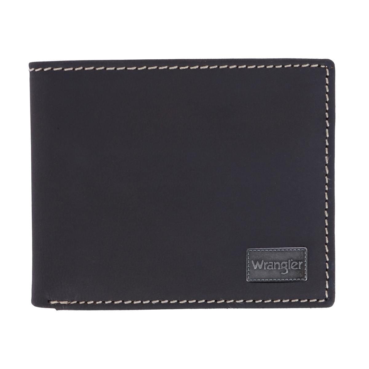 Wrangler Men's Oil Tanned Leather Bifold Wallet