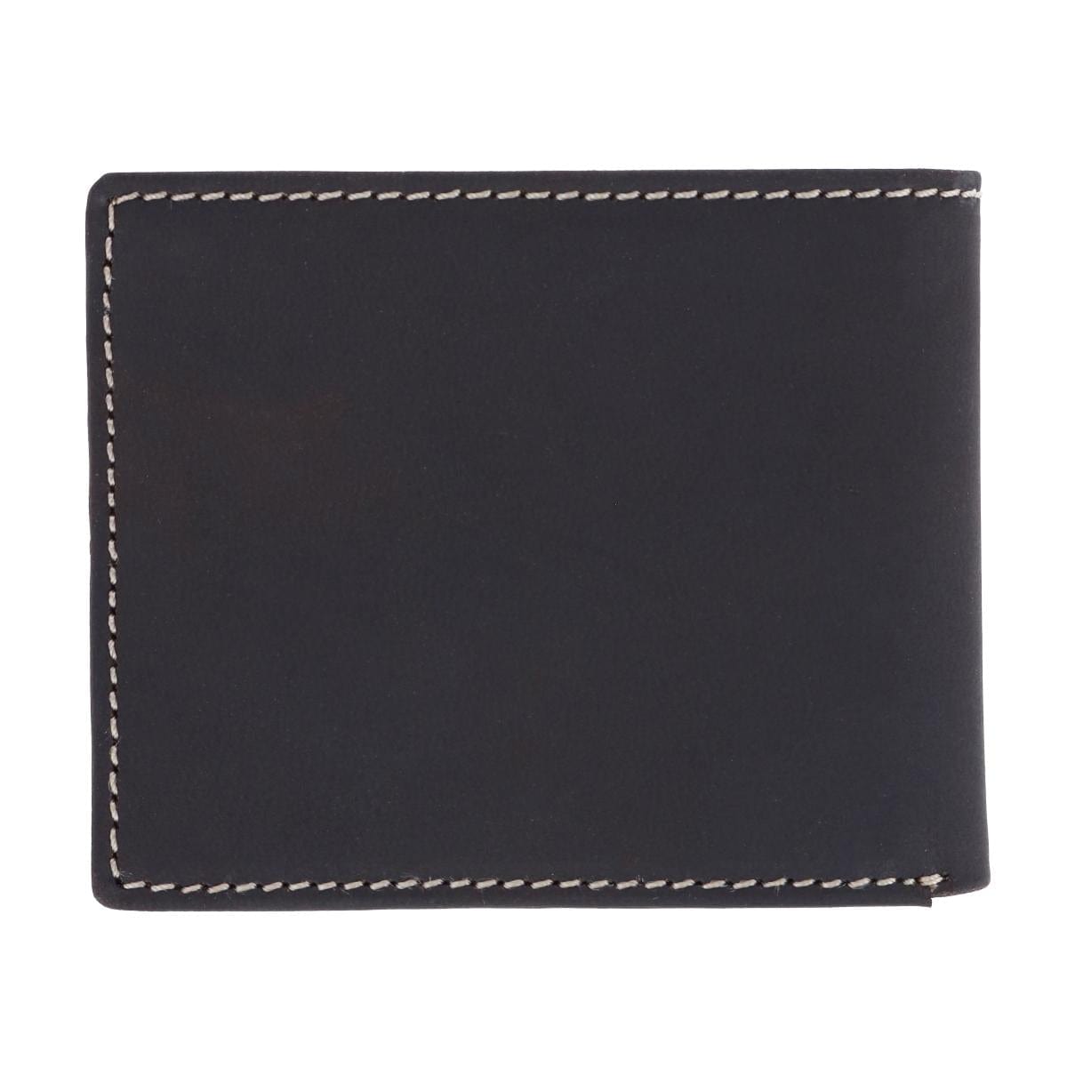 Wrangler Men's Oil Tanned Leather Bifold Wallet - Brown
