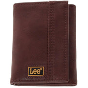 Men's Pebble Grain Trifold Wallet with Logo
