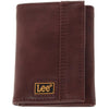 Men's Pebble Grain Trifold Wallet with Logo