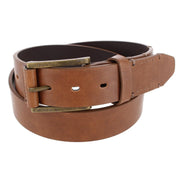 Men's 38mm Burnished Edge Belt with Hand Lace Detail