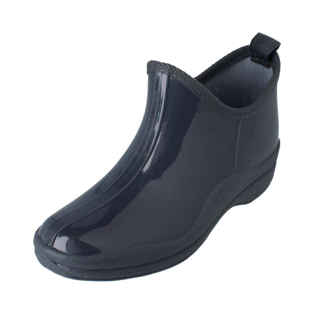 CTM® Women's Solid Ankle Height Garden Rain Boots - Gray