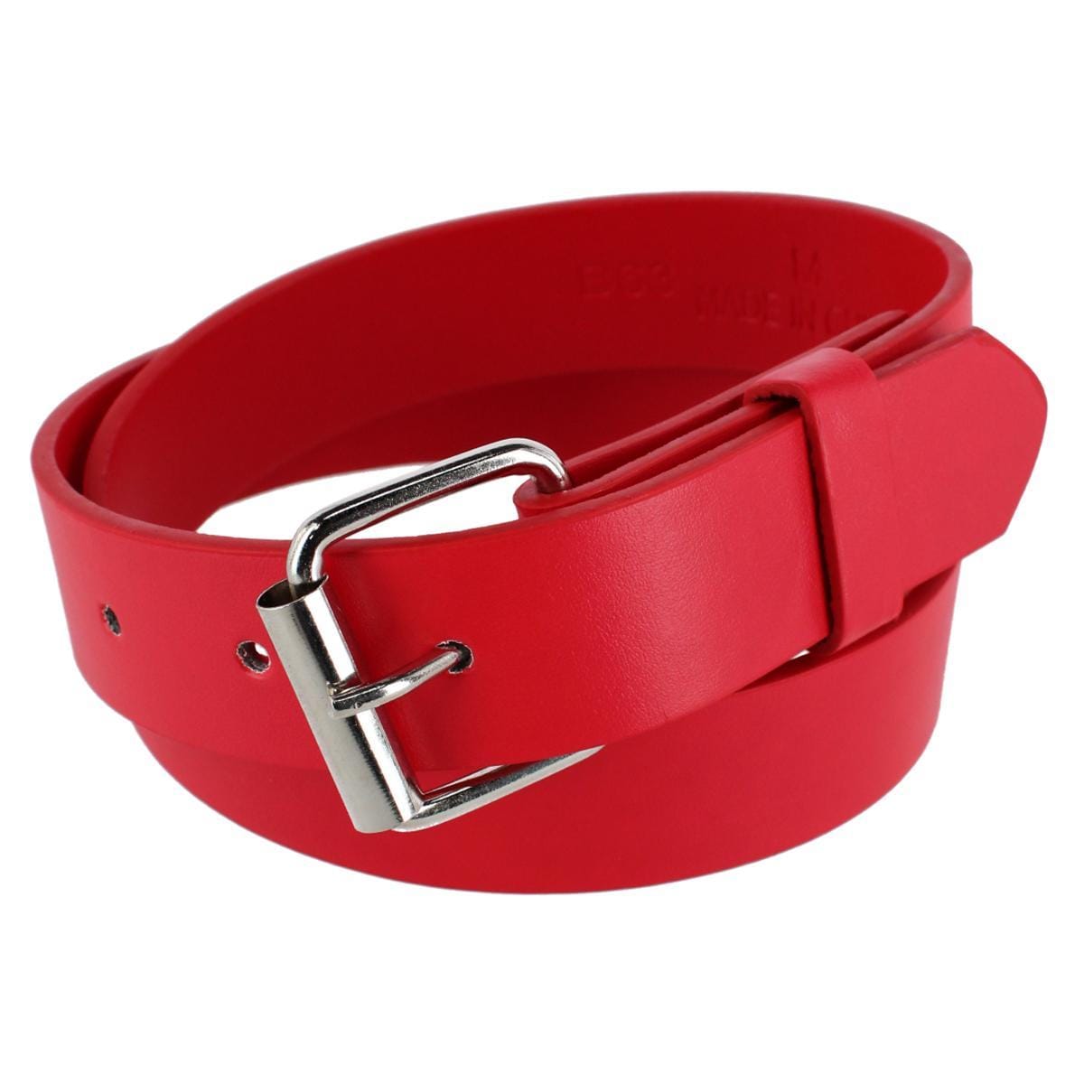 CTM® Kids' Solid Bold Color Belt with Roller Buckle