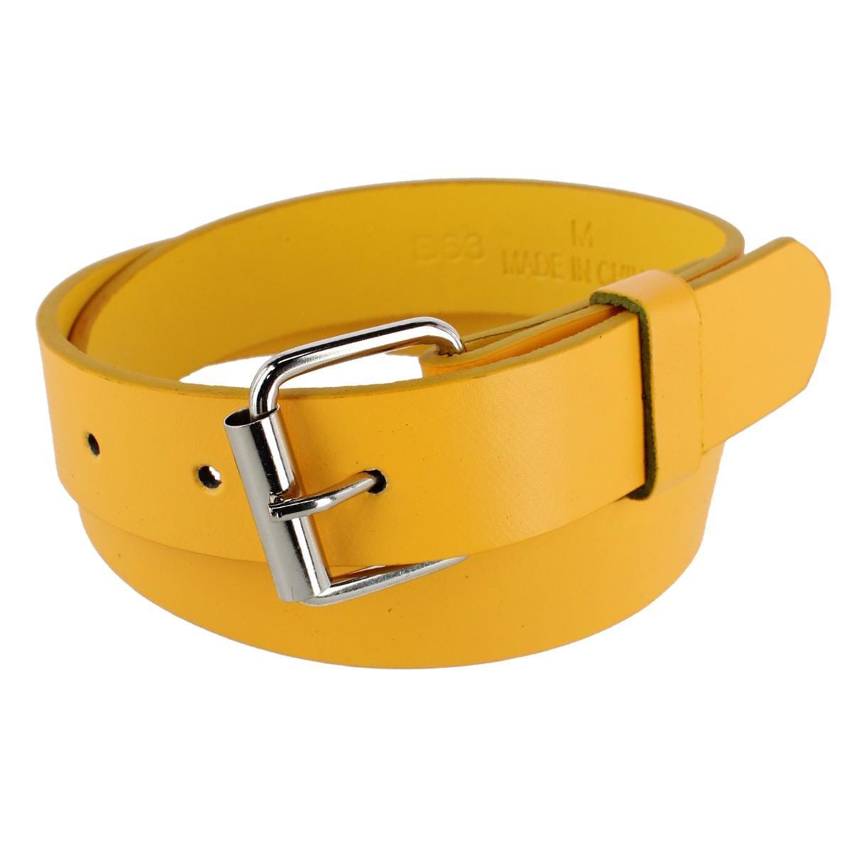 CTM® Kids' Solid Bold Color Belt with Roller Buckle
