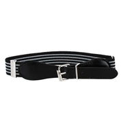 Kids' Striped Elastic Stretch Belt with Buckle