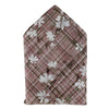 Floral and Plaid Cotton Handkerchief