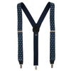 Dog Print Elastic Clip End Suspenders