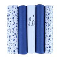 Navy and White