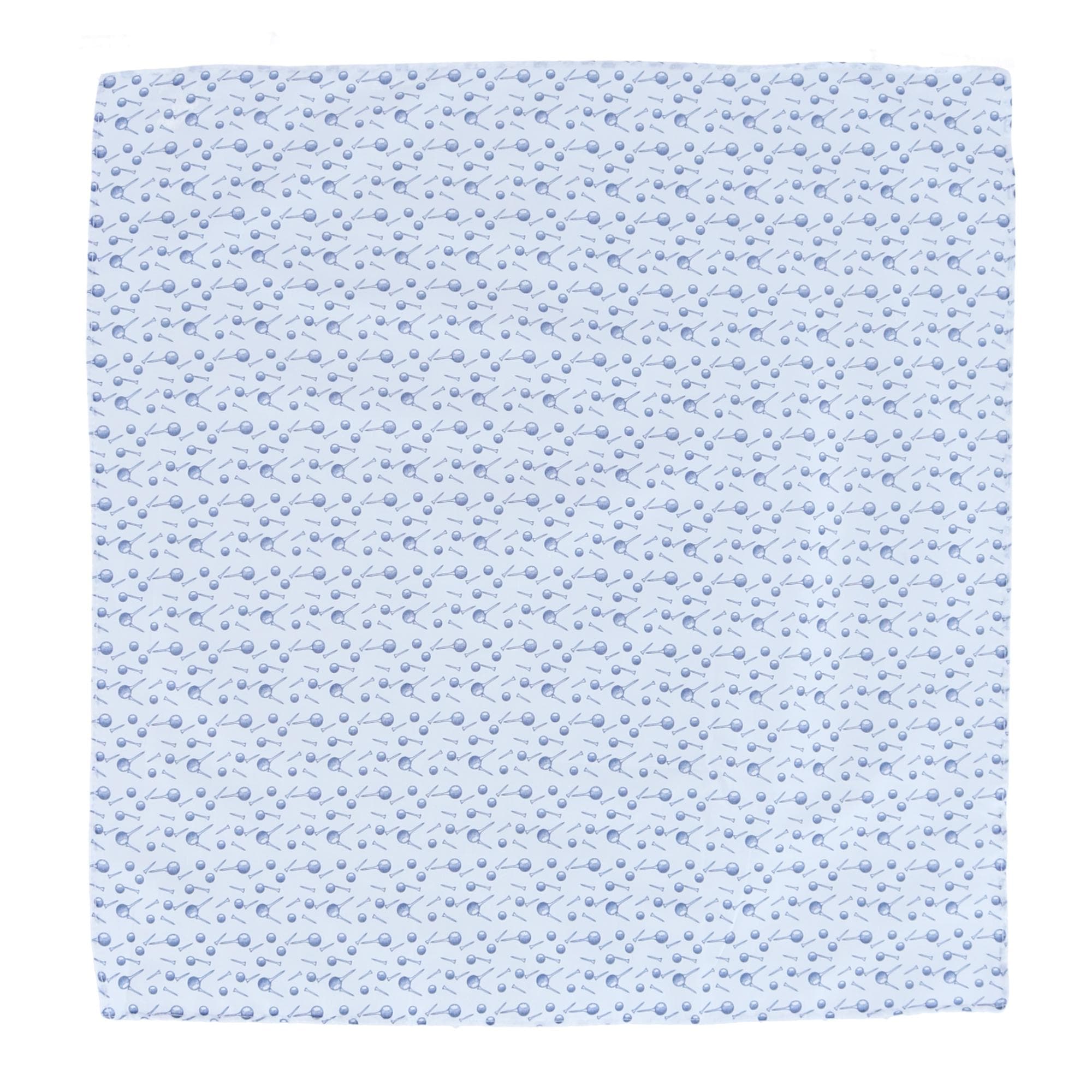 Ascentix Men's 5 Pack Cotton Golf Theme Novelty Hankies - Navy and White