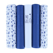 Men's 5 Pack Cotton Golf Theme Novelty Hankies