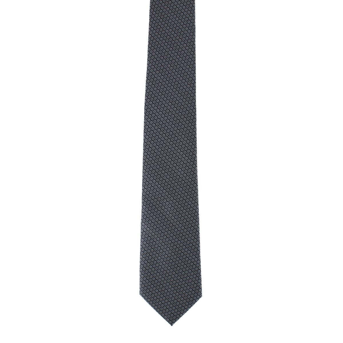 Ascentix Micro Flowers Necktie - Black
