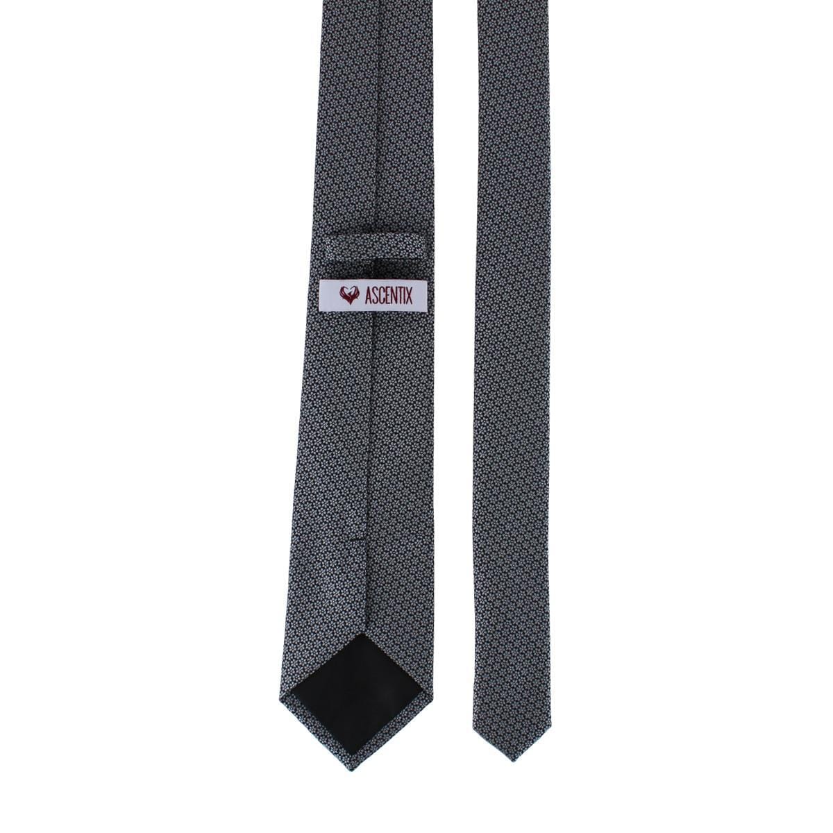 Ascentix Micro Flowers Necktie - Black