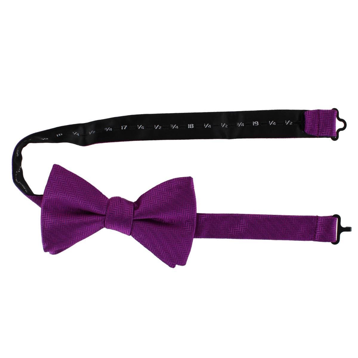 Ascentix Etched Herringbone Twist Bowtie - Purple