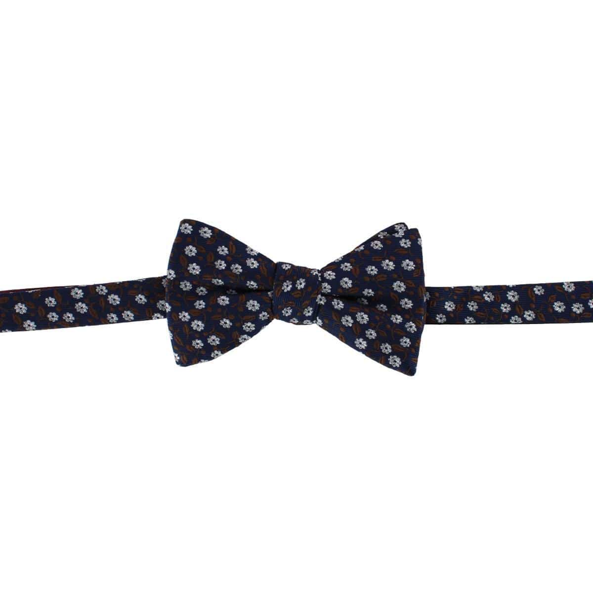 Ascentix Metallic Flowers and Leaves Bowtie