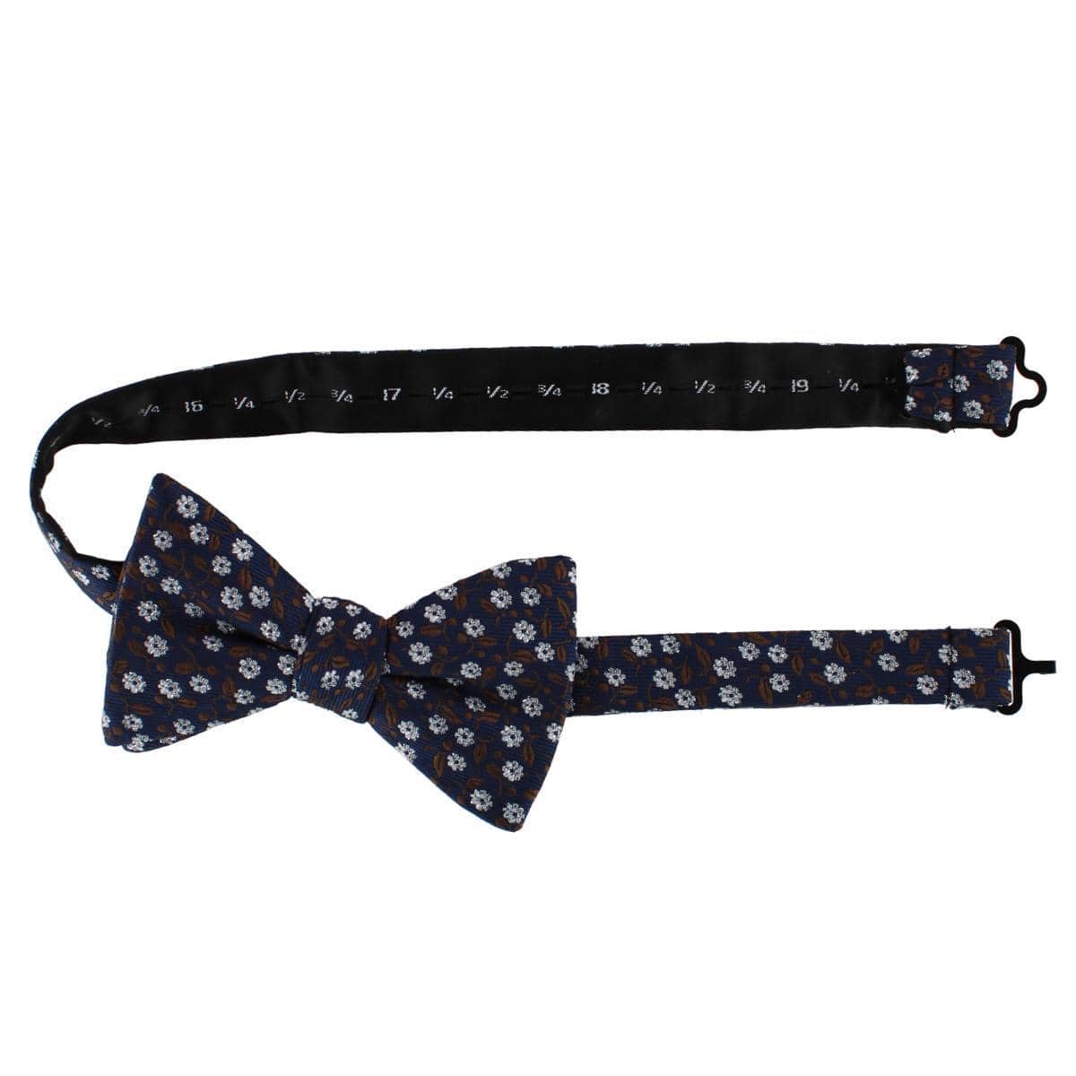 Ascentix Metallic Flowers and Leaves Bowtie - Brown