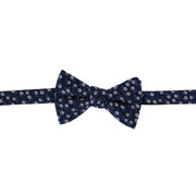 Metallic Flowers and Leaves Bowtie