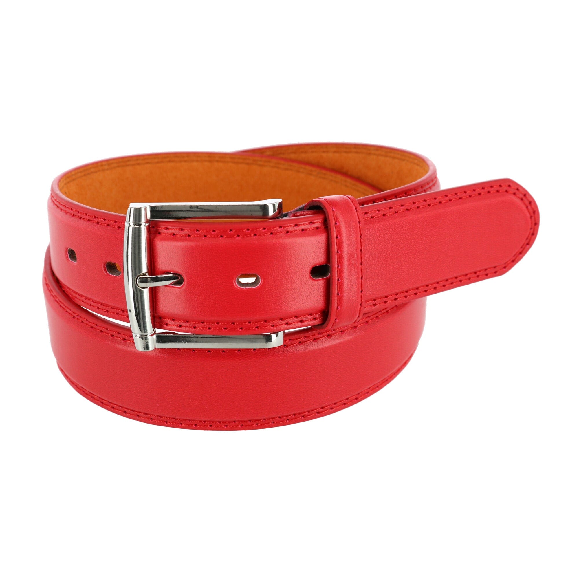 red dress belt CTM Men's Basic Belt