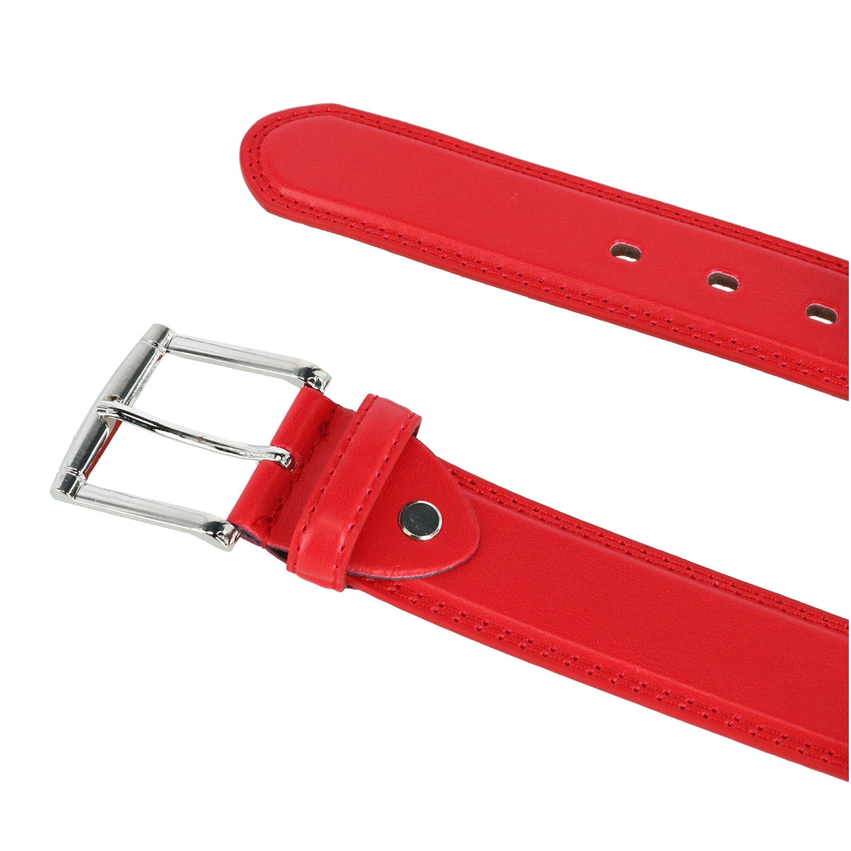 CTM® Men's Basic Belt - Red