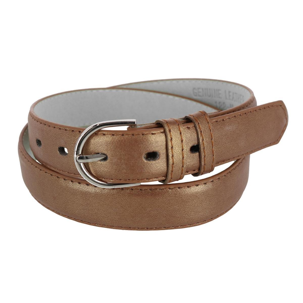 genuine leather dress belt CTM Women's Metallic 1 1/8 Inch Autumn Wedding Guest Dress Cuadra Honey Deer Full Two-Piece Long Prom Dress Color:Neon-Pink