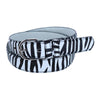Women's Leather 1 1/8 Inch Zebra Print Dress Belt