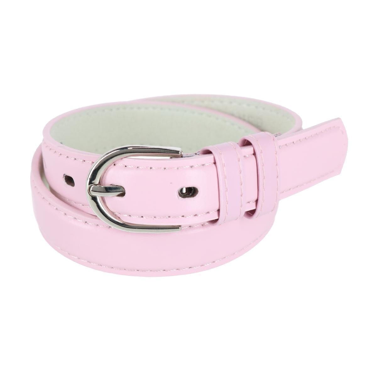 CTM Kid's Basic Leather Dress Belt (Pack Of 2 Colors