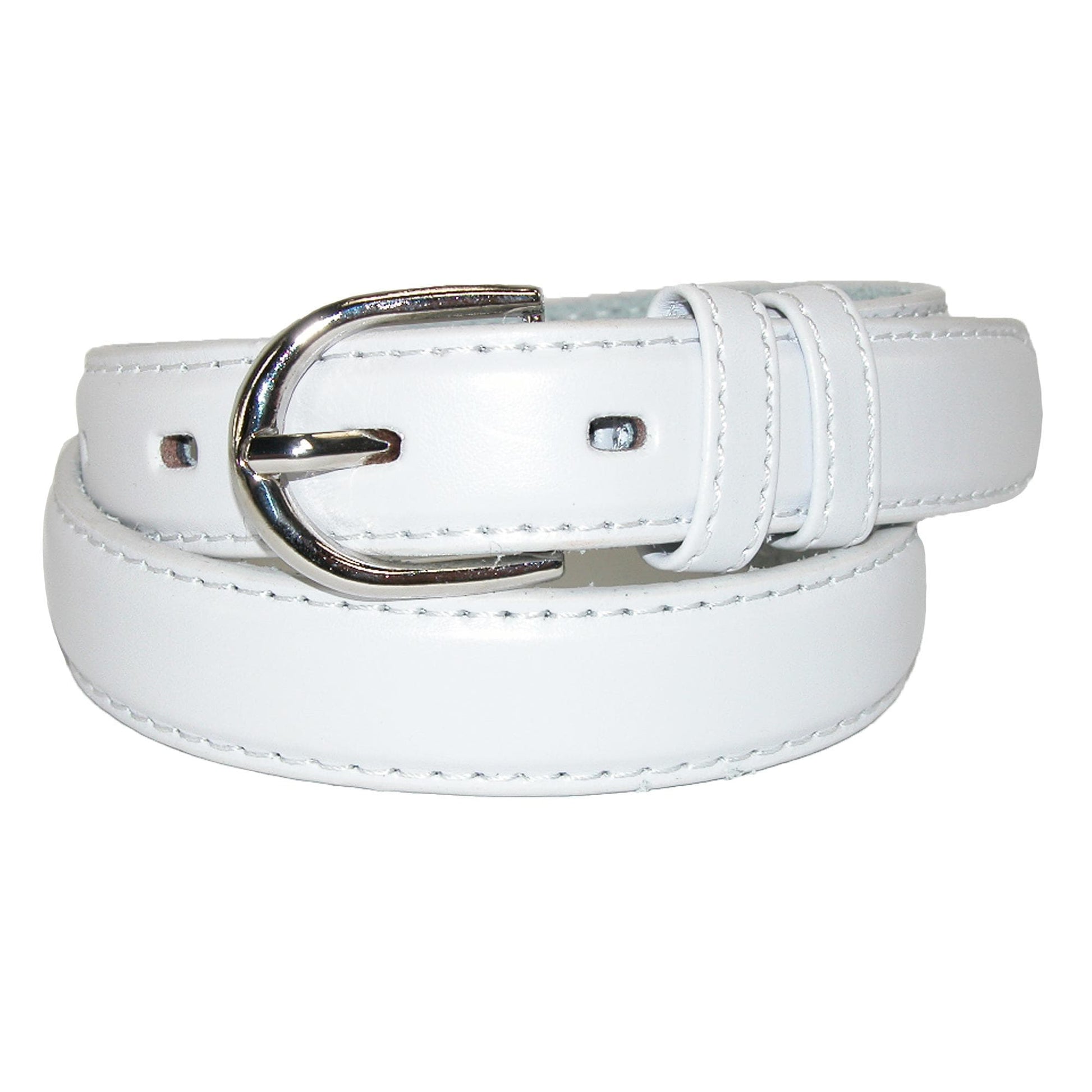 CTM® Kid's Leather 1 inch Basic Dress Belt (Pack of 2)