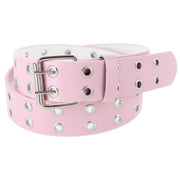 Girl's Double Grommet Casual Belt with Roller Buckle