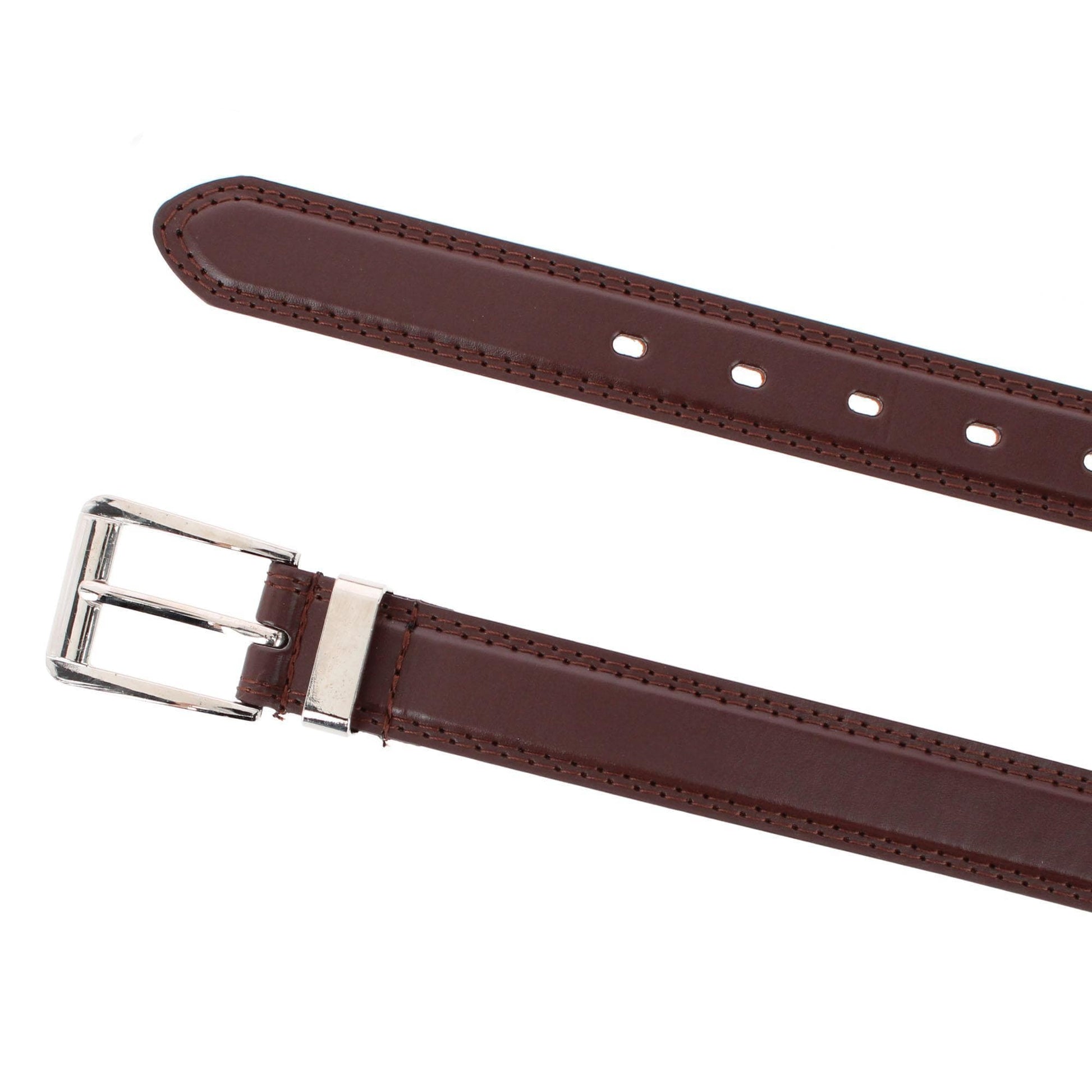 CTM® Men's Basic Dress Belt - Brown