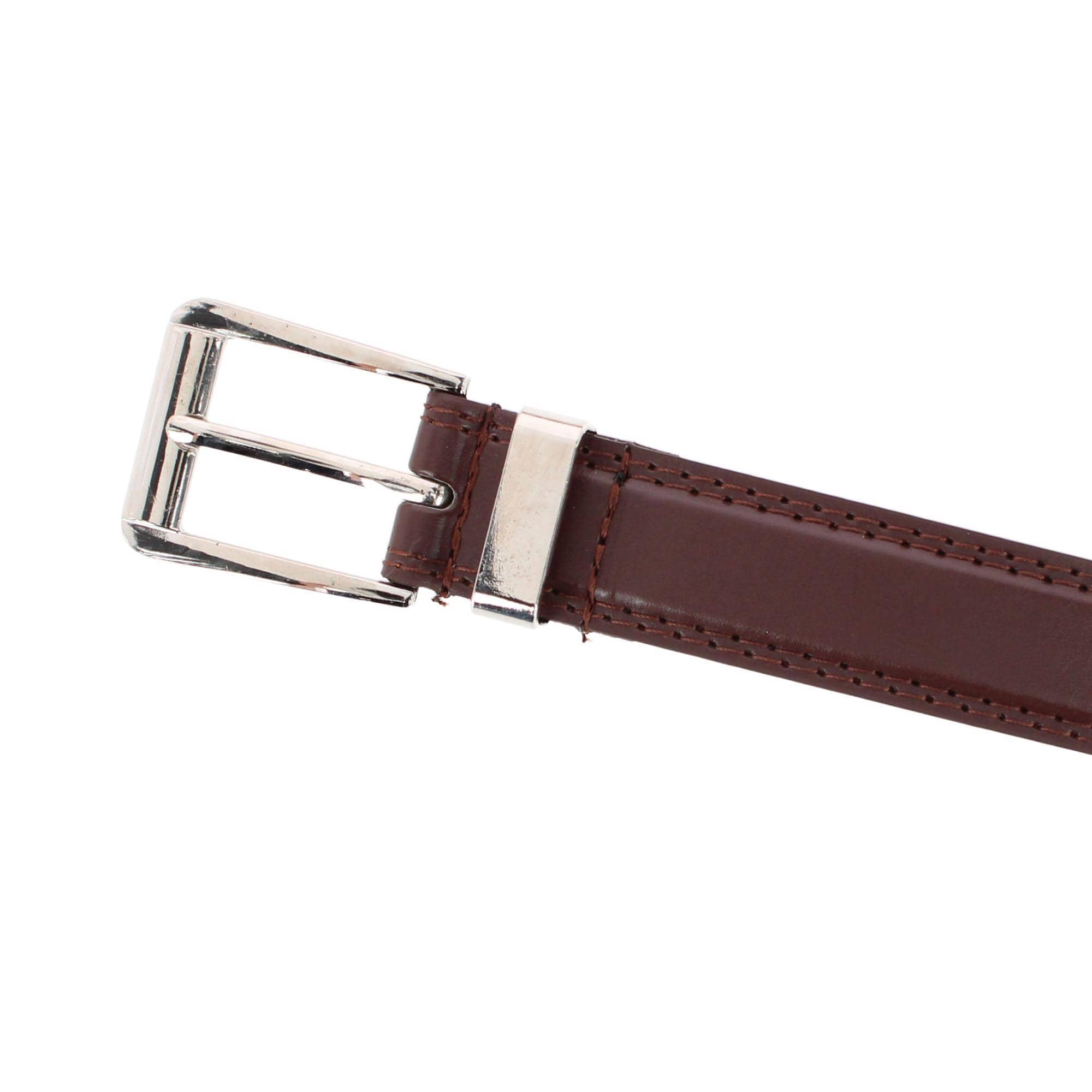 CTM® Men's Basic Dress Belt - Brown