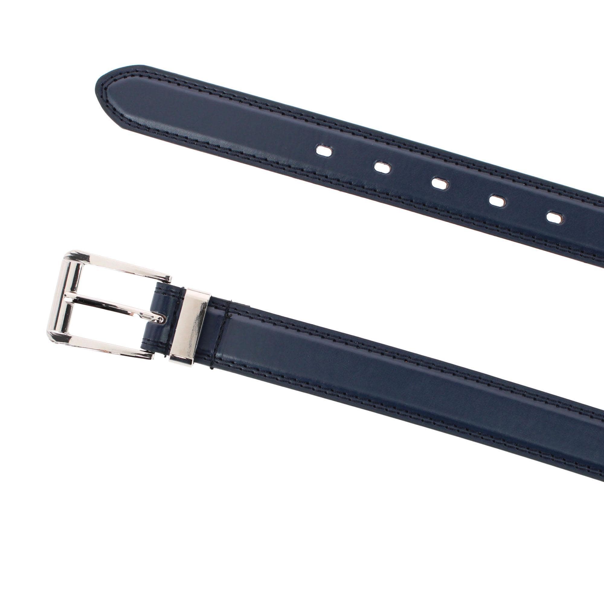 CTM® Men's Basic Dress Belt - Navy