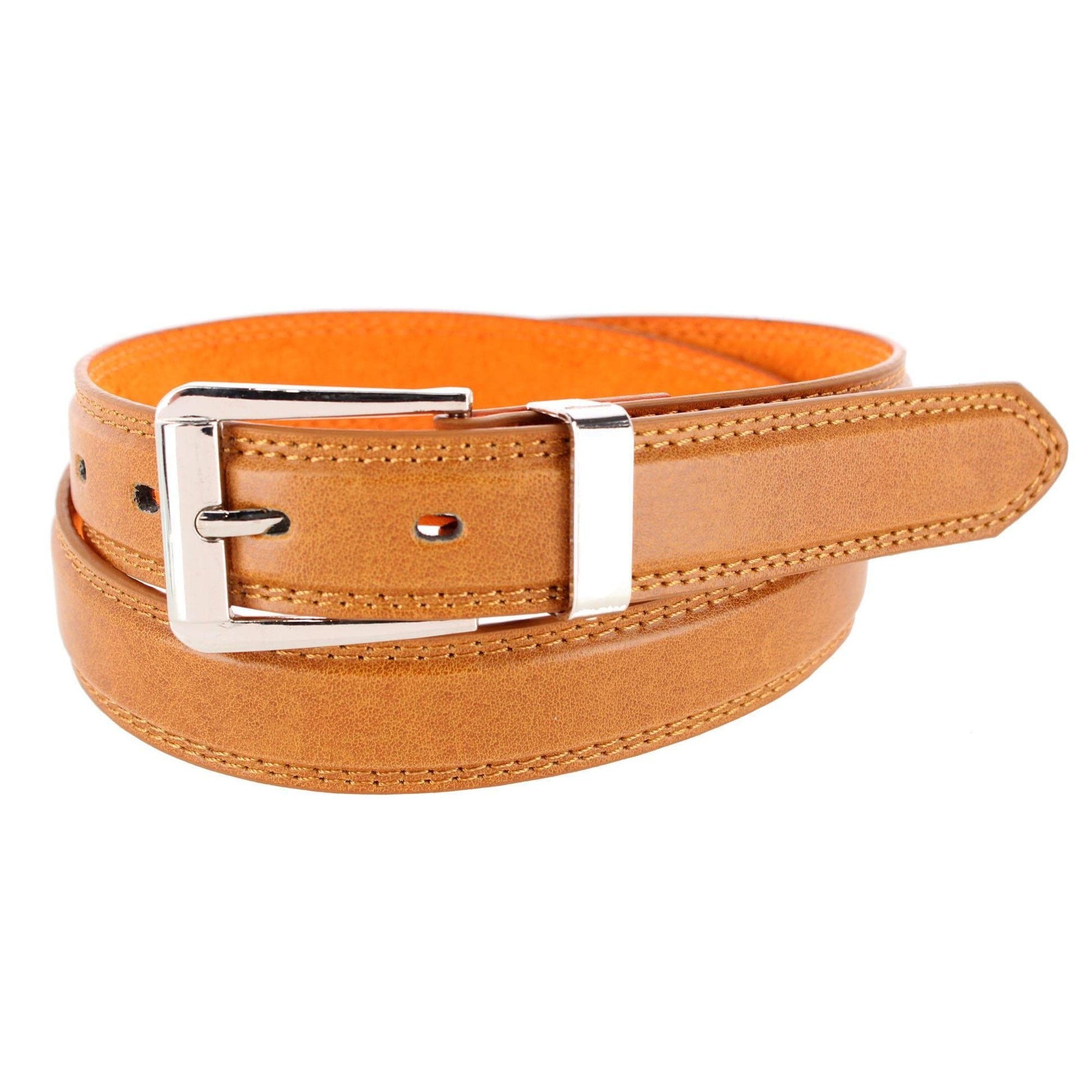 CTM® Men's Basic Dress Belt - Tan