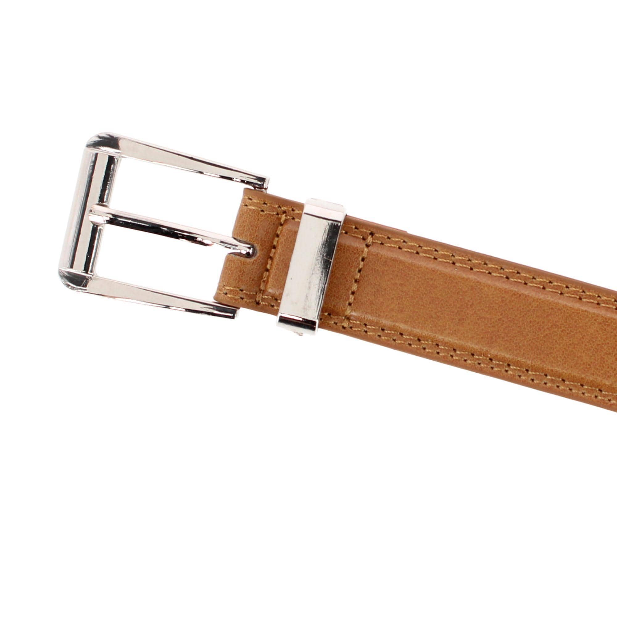 CTM® Men's Basic Dress Belt - Tan