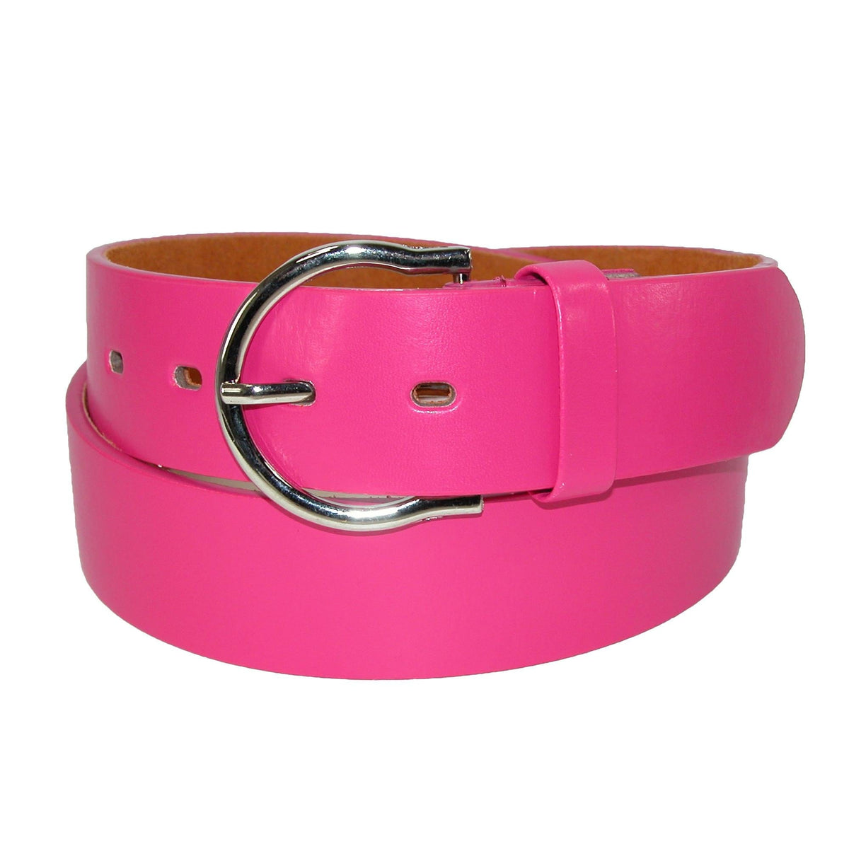 CTM® Womens 1 3/8 Inch Wide Basic Bridle Belt - Dark Pink