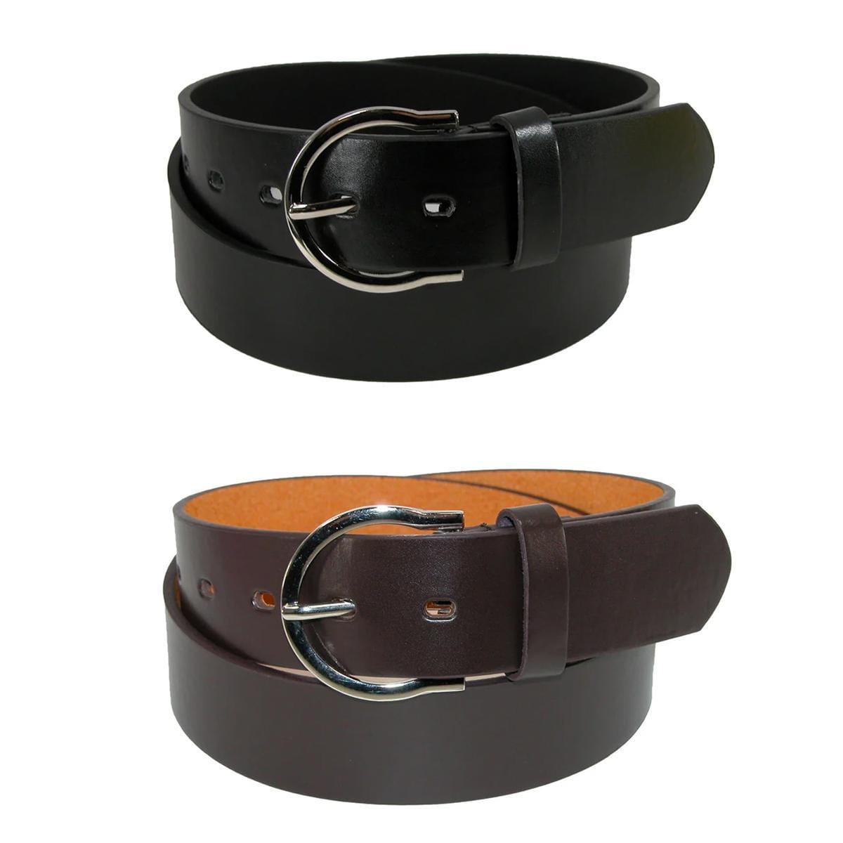 CTM® Womens 1 3/8 Inch Wide Basic Bridle Belt - Womens 1 3/8 Inch Wide Basic Bridle Belt