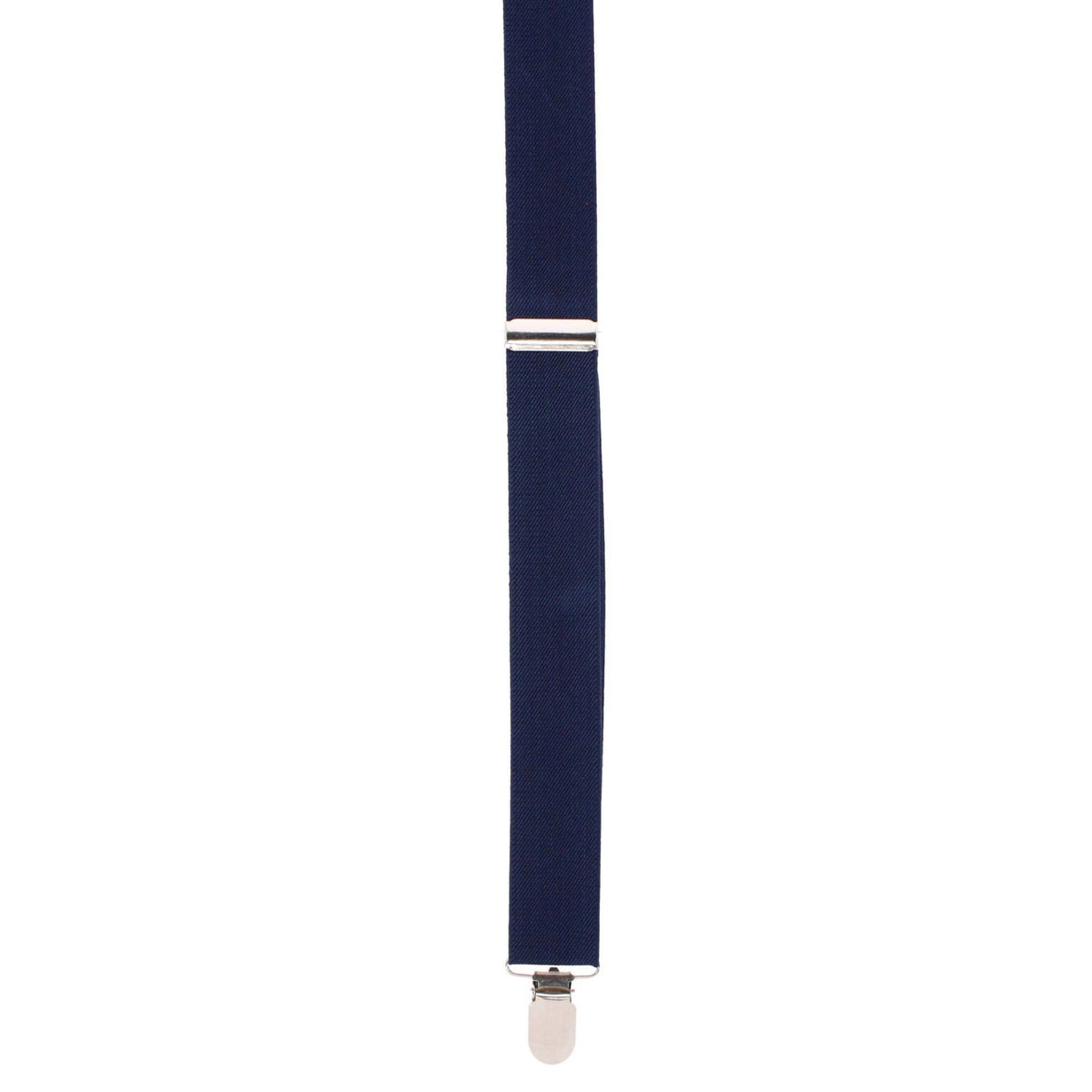CTM® Men's 1 3/8 Inch Wide Elastic Clip End Suspenders - Navy