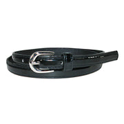 Women's 1/2 Inch Skinny Dress Belt Patent Faux Leather