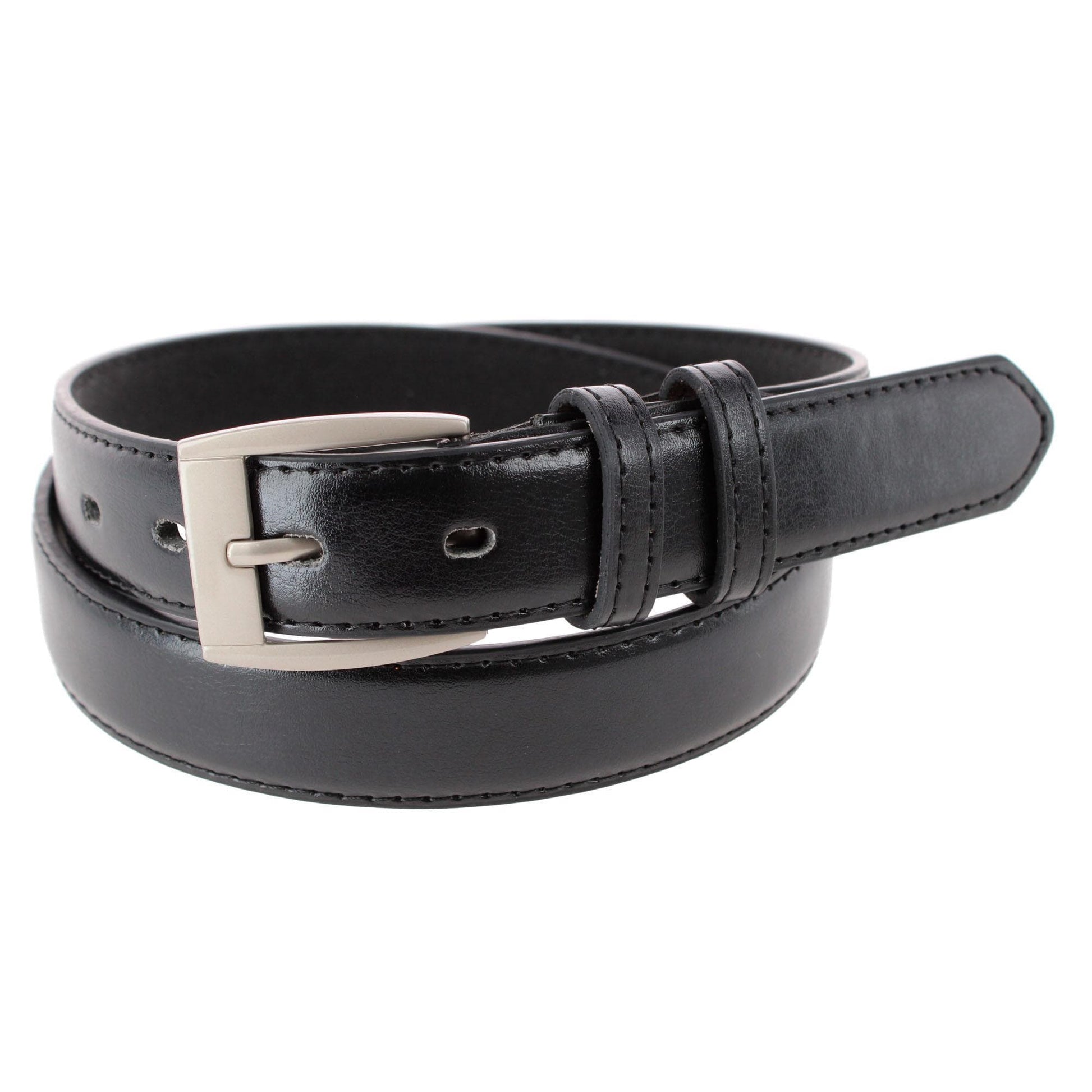 CTM® Men's Simple Dress Belt - Black