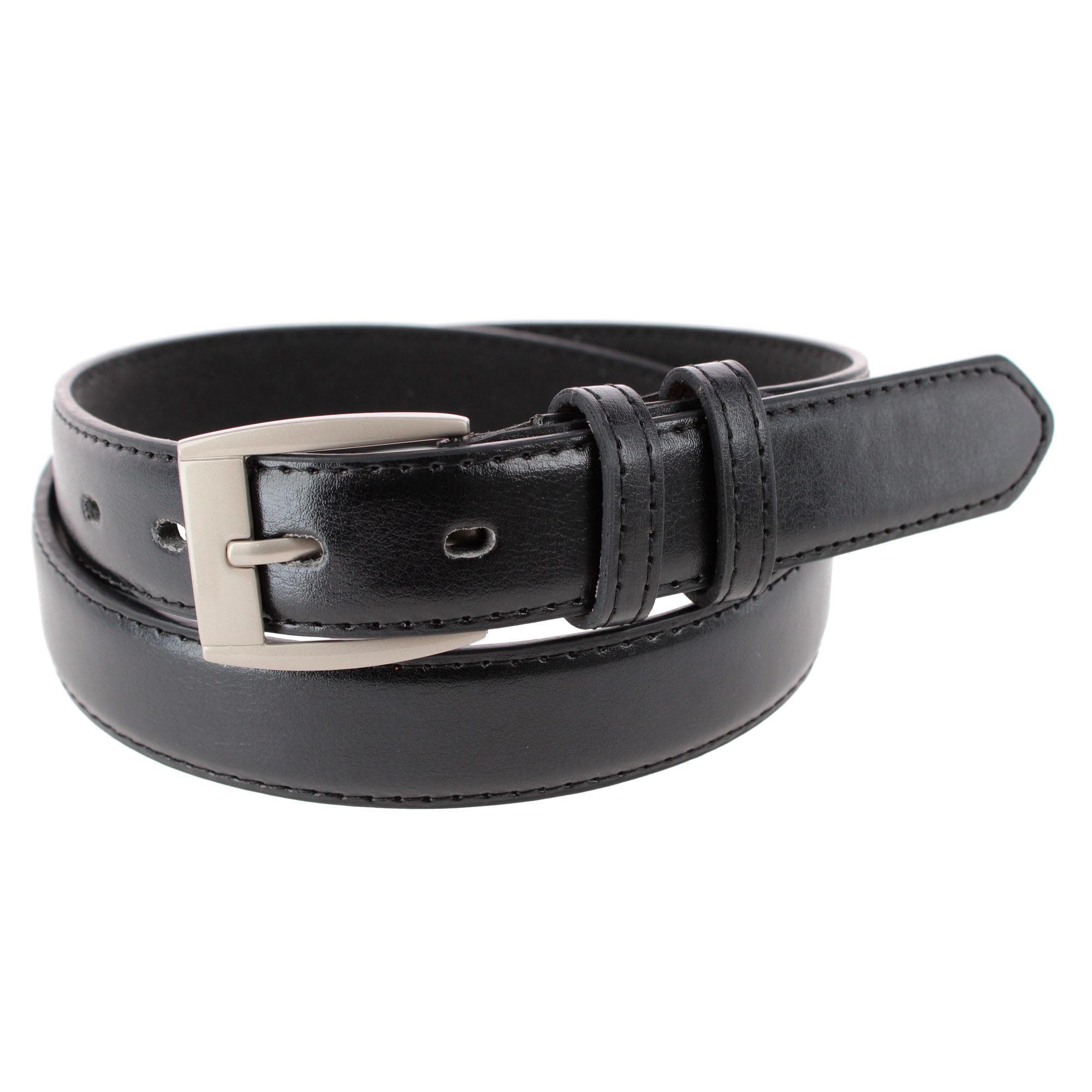 CTM® Men's Simple Dress Belt - Black