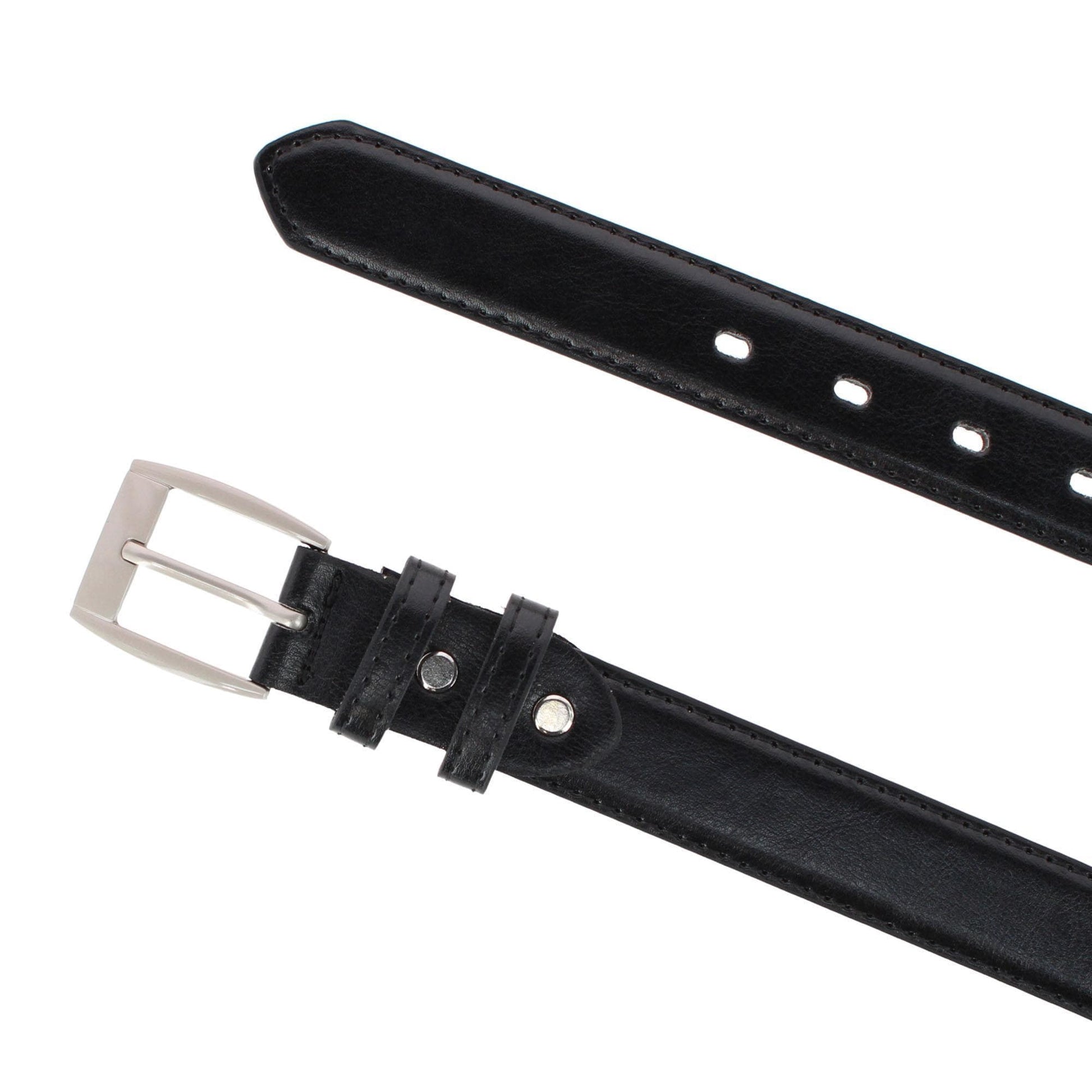 CTM® Men's Big & Tall Dress Belt - Black