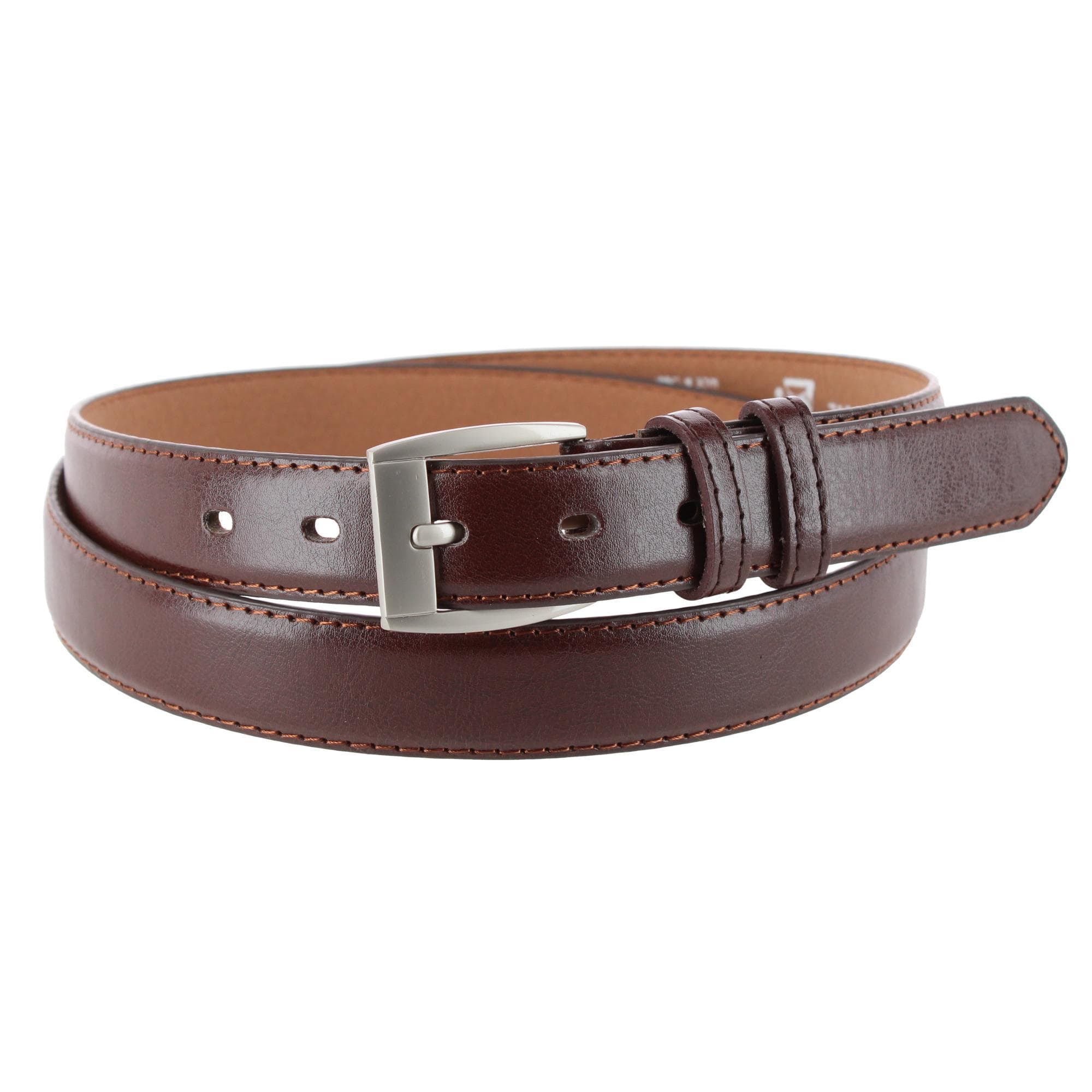 CTM® Men's Big & Tall Dress Belt - Brown