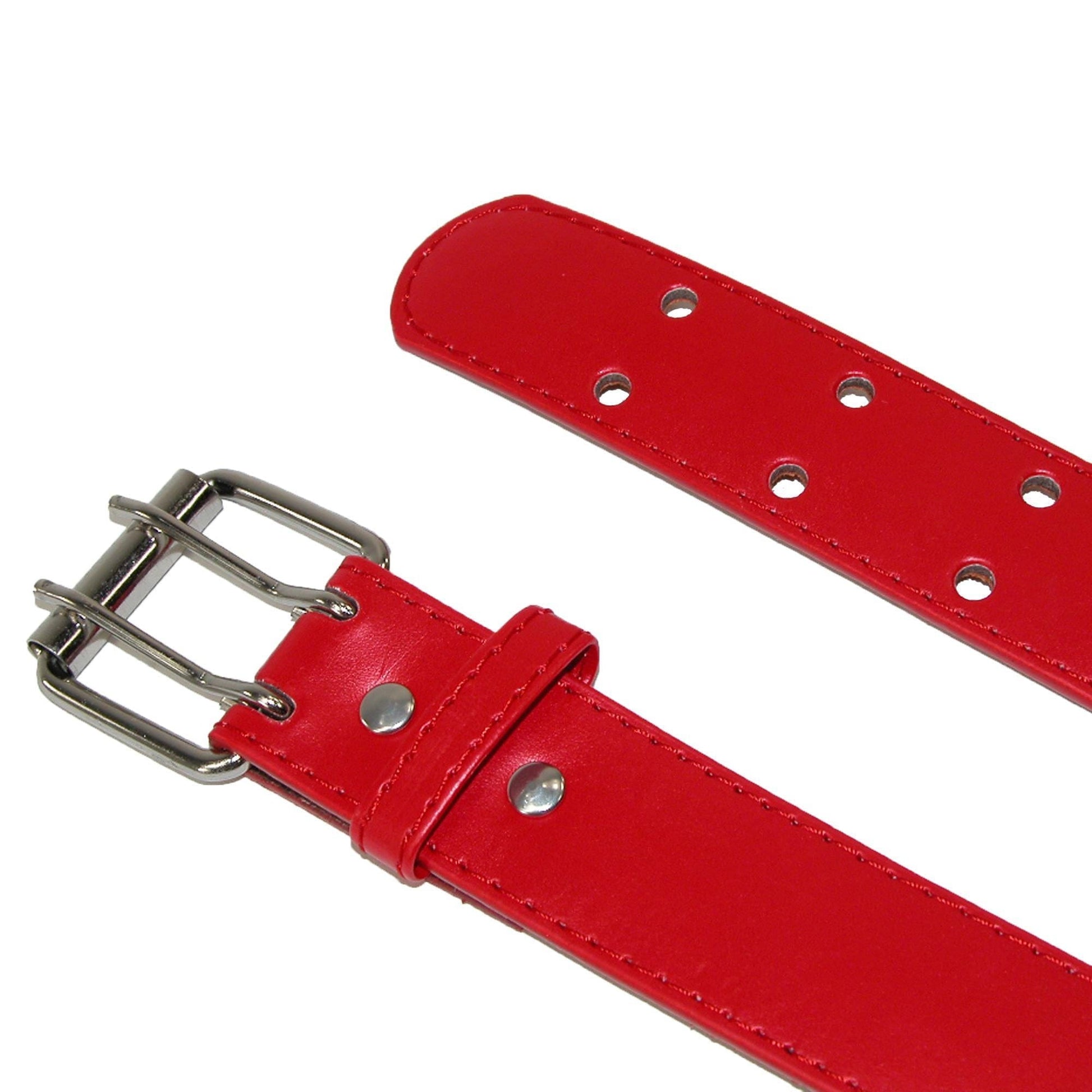 CTM® Kid's Leather Two Hole Jean Belt (Pack of 2 Colors) - Black and Silver