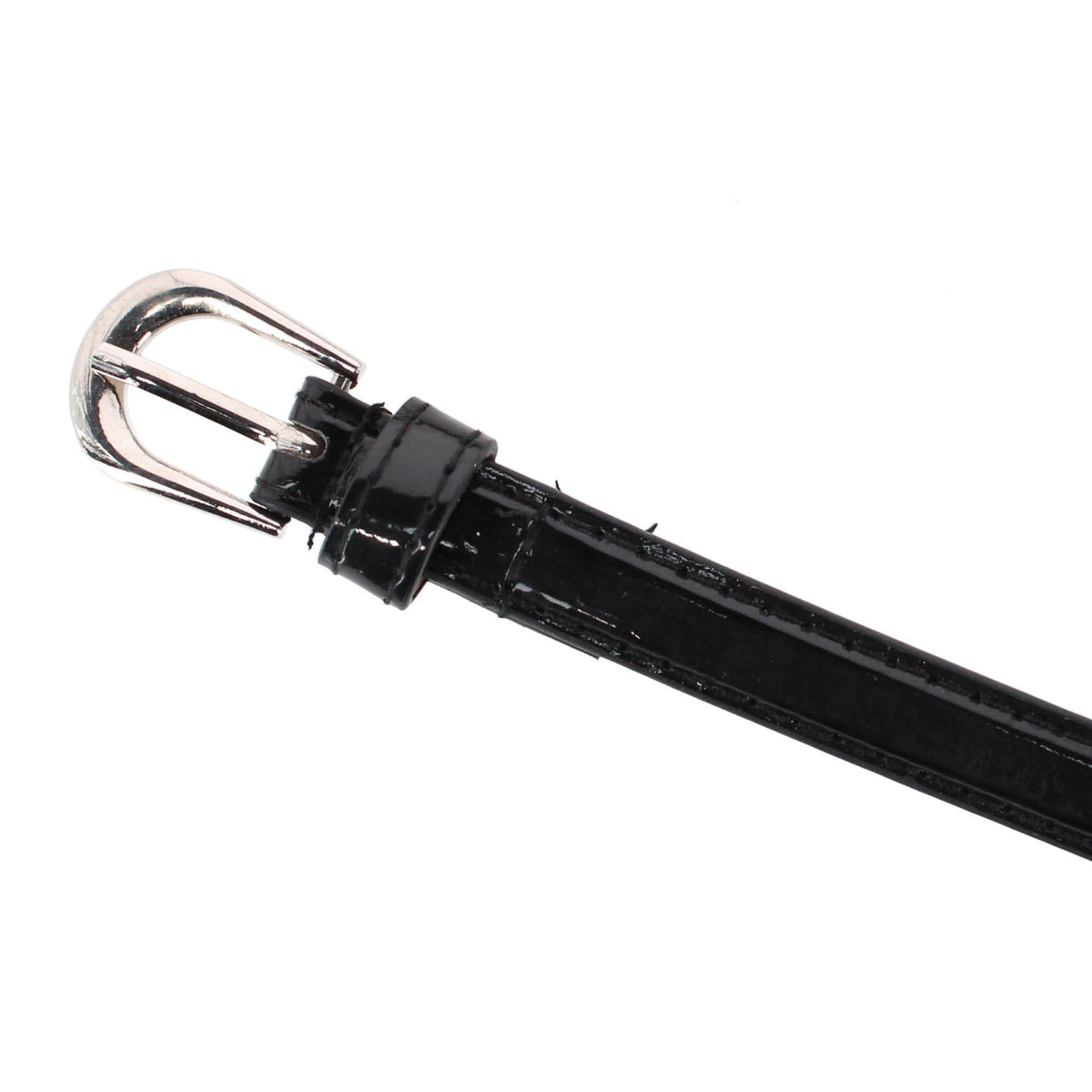 CTM® Kid's 1/2 Inch Skinny Dress Belt - Black