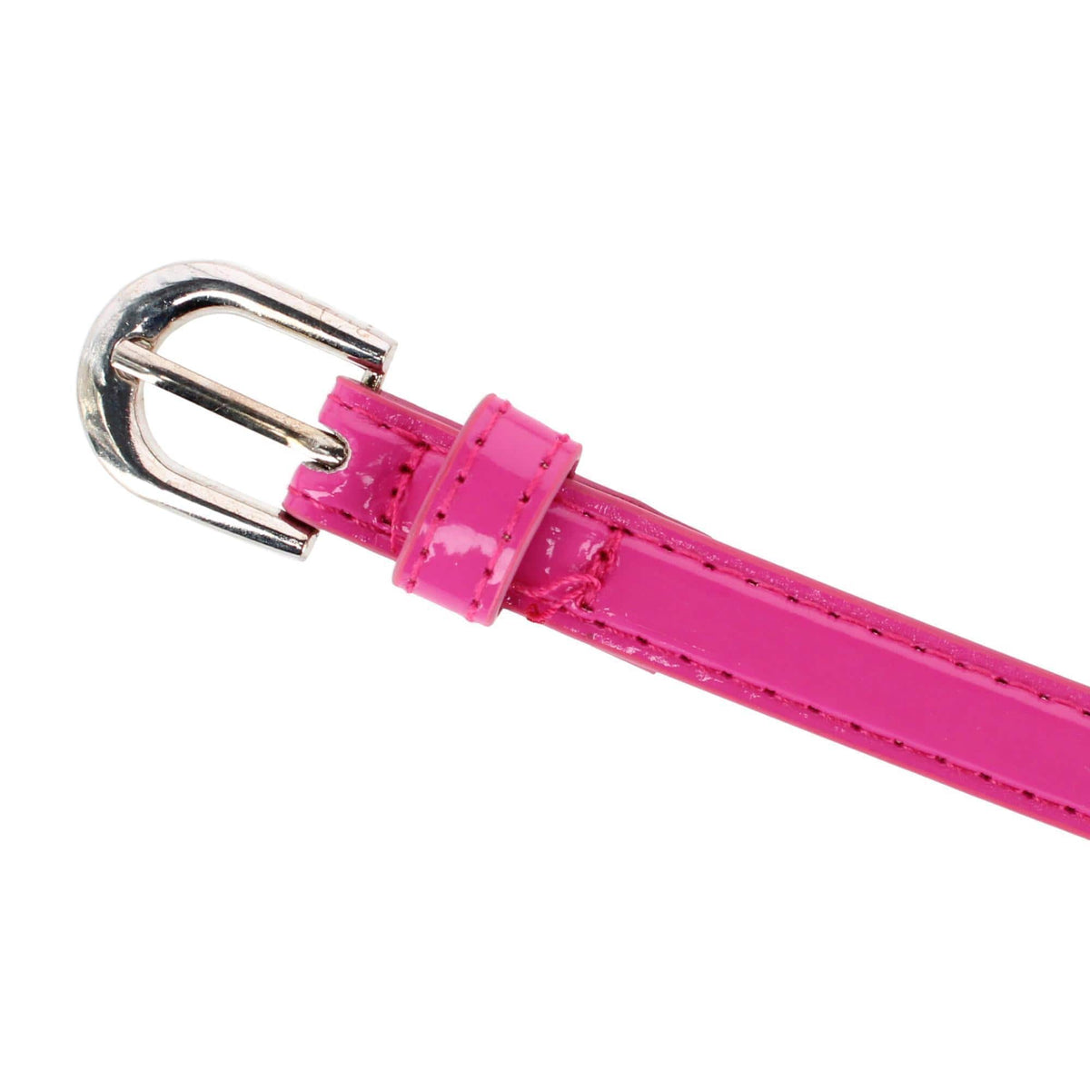 CTM® Kid's 1/2 Inch Skinny Dress Belt - Dark Pink