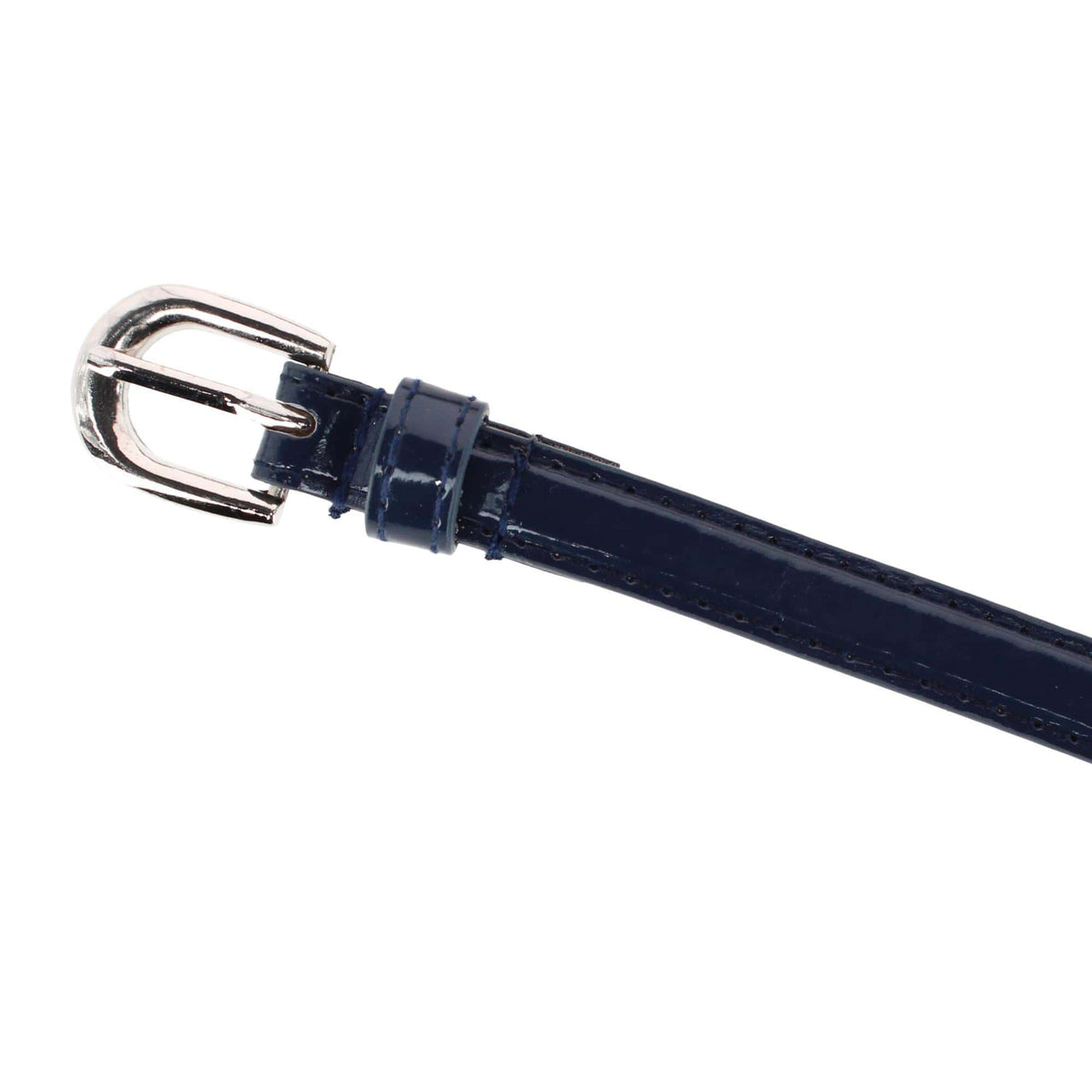 CTM® Kid's 1/2 Inch Skinny Dress Belt - Navy