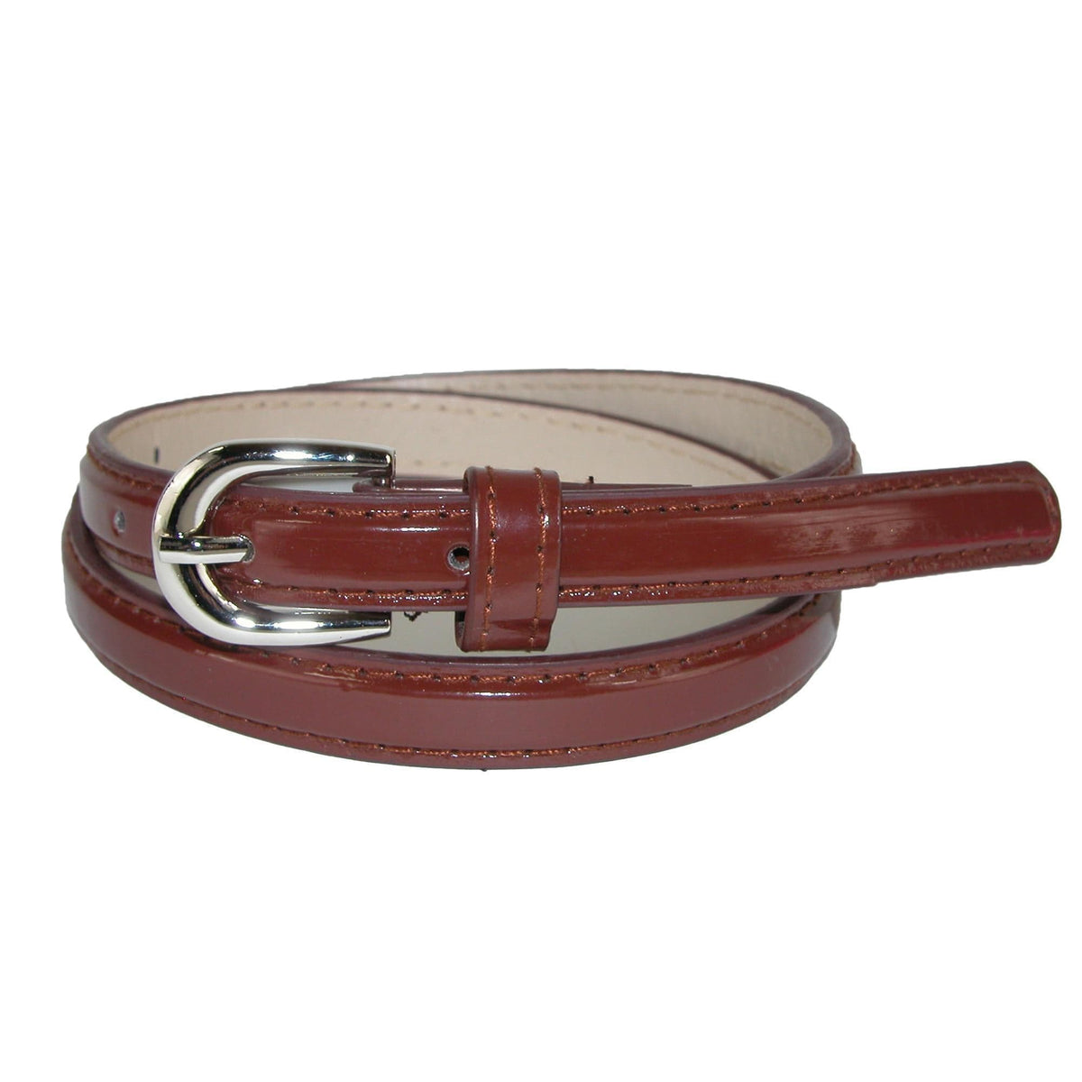 CTM® Kid's 1/2 Inch Skinny Dress Belt (Pack of 2 Colors) - Black and Brown