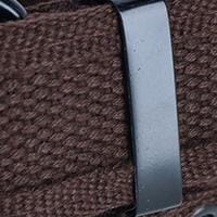 CTM® Kids 2 Hole Roller Buckle Canvas Belt - Brown