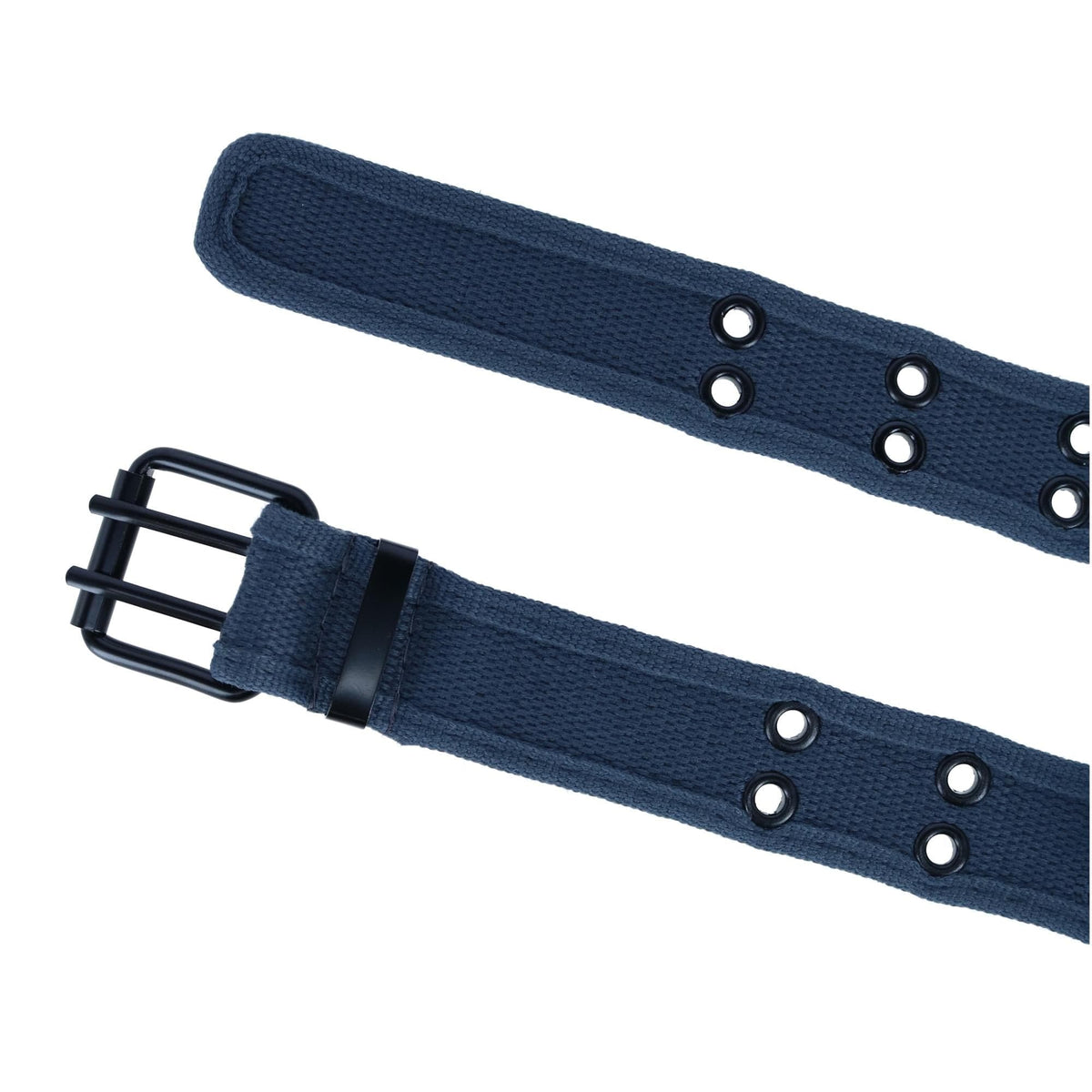 CTM® Kids 2 Hole Roller Buckle Canvas Belt - Gray